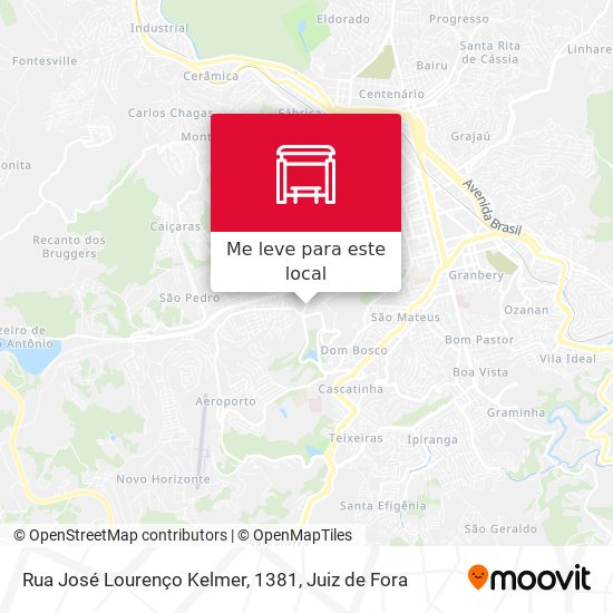 Rua José Lourenço Kelmer, 1381 mapa