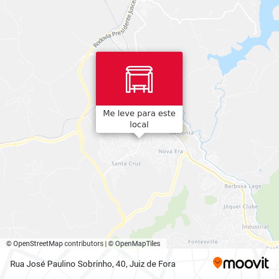 Rua José Paulino Sobrinho, 40 mapa