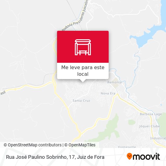 Rua José Paulino Sobrinho, 17 mapa