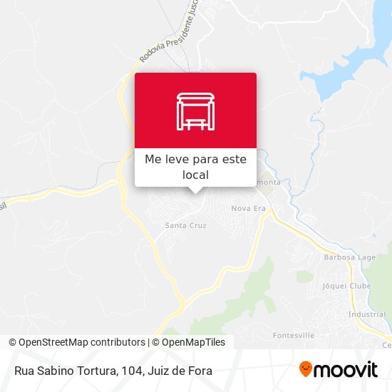 Rua Sabino Tortura, 104 mapa