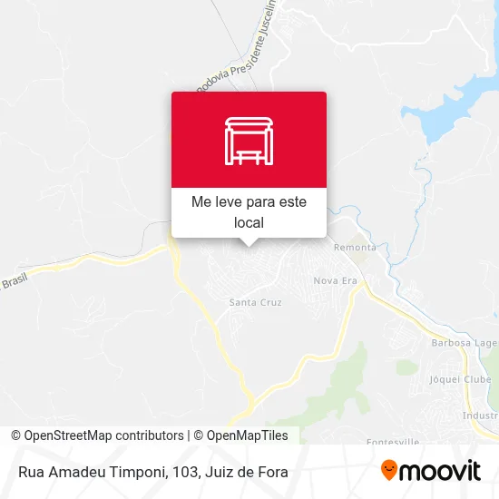 Rua Amadeu Timponi, 103 mapa