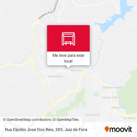 Rua Elpídio José Dos Reis, 385 mapa