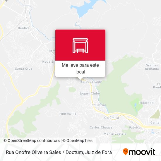 Rua Onofre Oliveira Sales / Doctum mapa