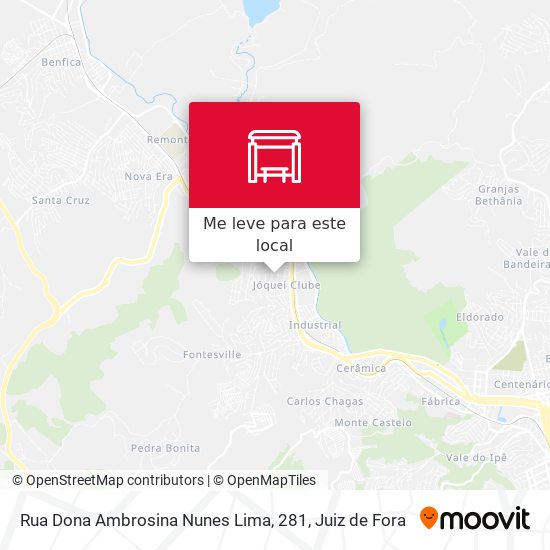 Rua Dona Ambrosina Nunes Lima, 281 mapa