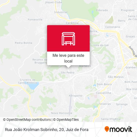 Rua João Krolman Sobrinho, 20 mapa