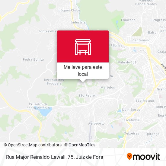 Rua Major Reinaldo Lawall, 75 mapa
