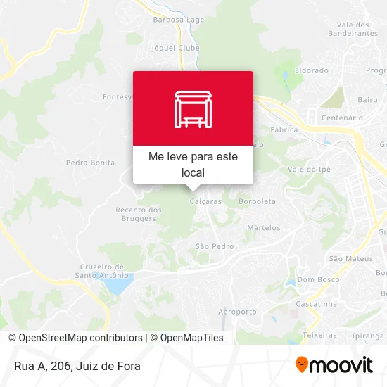Rua A, 206 mapa