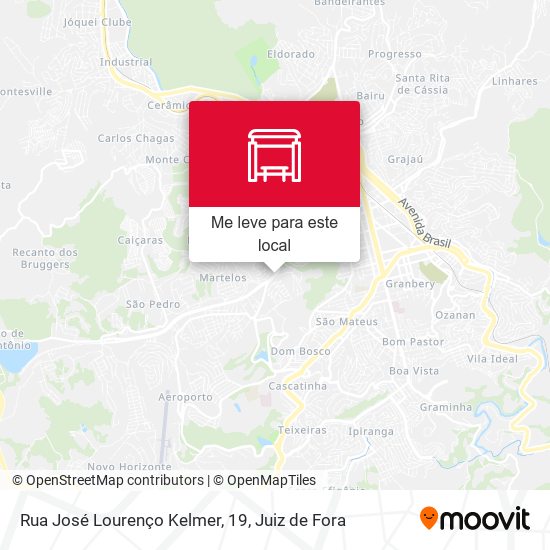 Rua José Lourenço Kelmer, 19 mapa