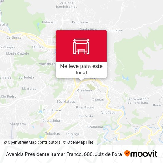 Avenida Presidente Itamar Franco, 680 mapa