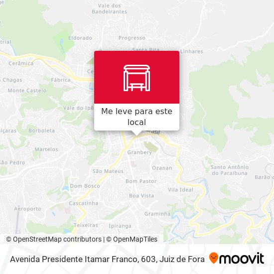 Avenida Presidente Itamar Franco, 603 mapa
