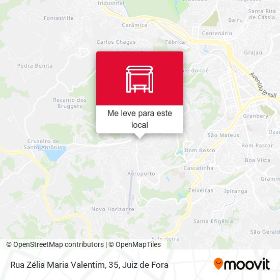 Rua Zélia Maria Valentim, 35 mapa