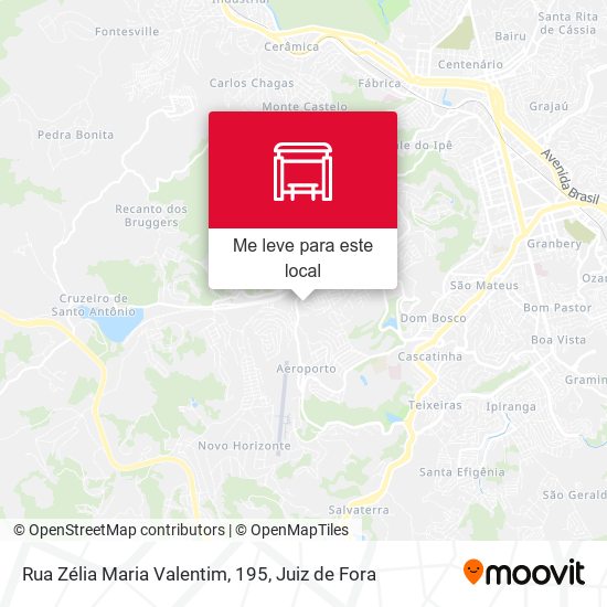 Rua Zélia Maria Valentim, 195 mapa
