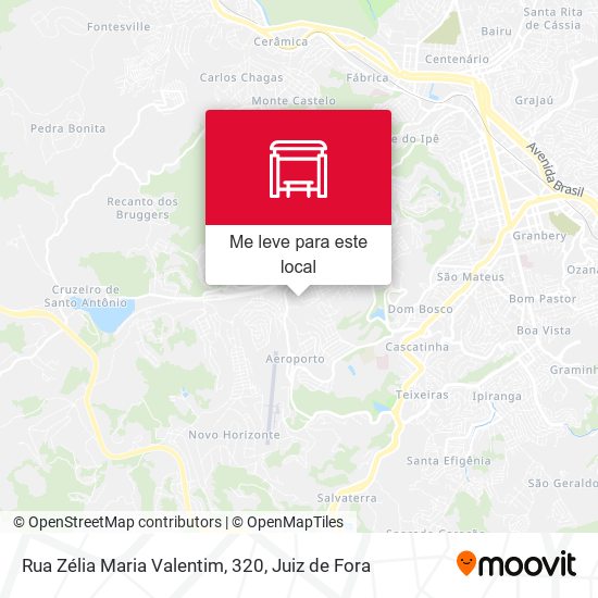 Rua Zélia Maria Valentim, 320 mapa