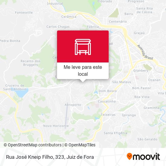 Rua José Kneip Filho, 323 mapa