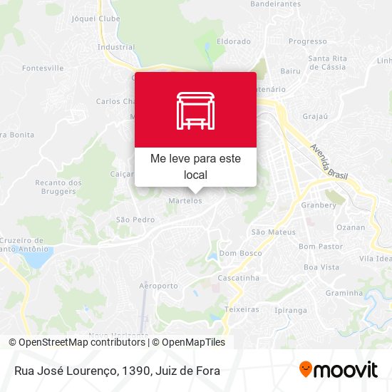Rua José Lourenço, 1390 mapa