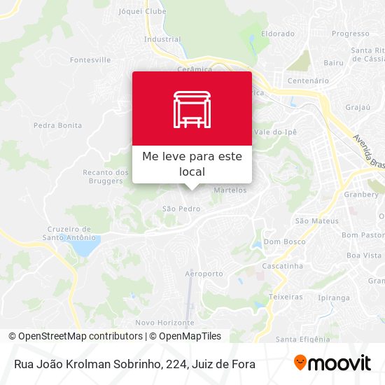Rua João Krolman Sobrinho, 224 mapa