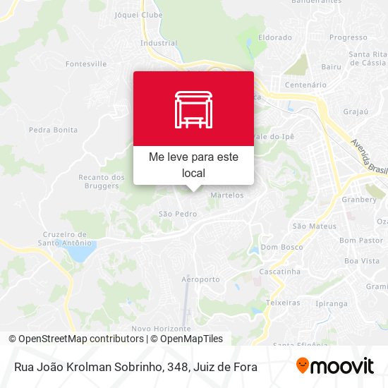 Rua João Krolman Sobrinho, 348 mapa