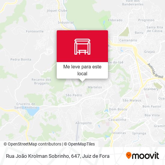 Rua João Krolman Sobrinho, 647 mapa