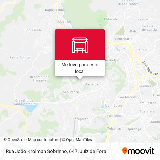 Rua João Krolman Sobrinho, 647 mapa