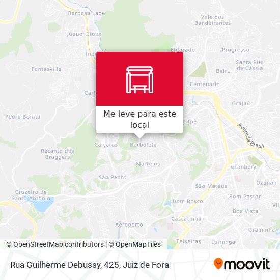 Rua Guilherme Debussy, 425 mapa