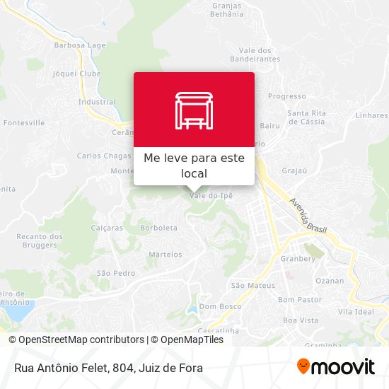 Rua Antônio Felet, 804 mapa