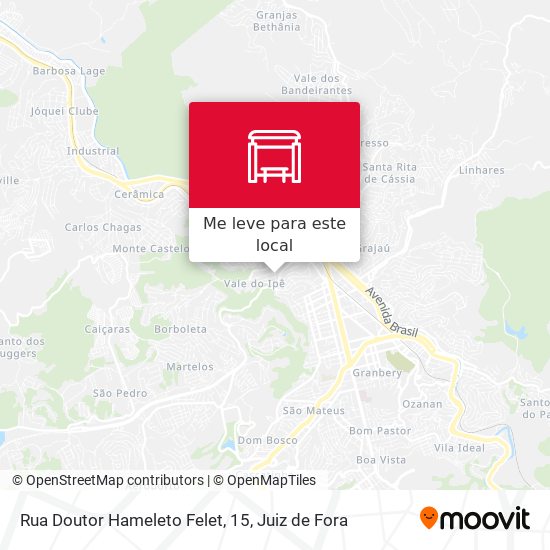 Rua Doutor Hameleto Felet, 15 mapa