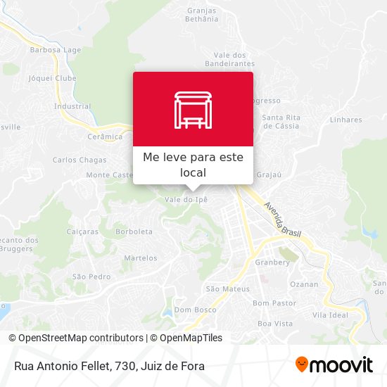 Rua Antonio Fellet, 730 mapa