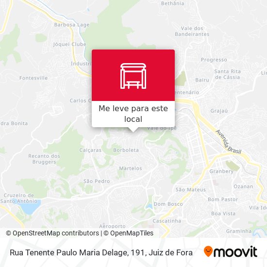 Rua Tenente Paulo Maria Delage, 191 mapa