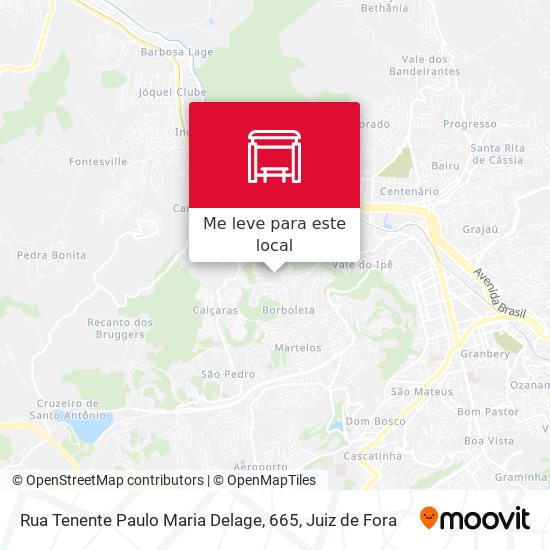 Rua Tenente Paulo Maria Delage, 665 mapa