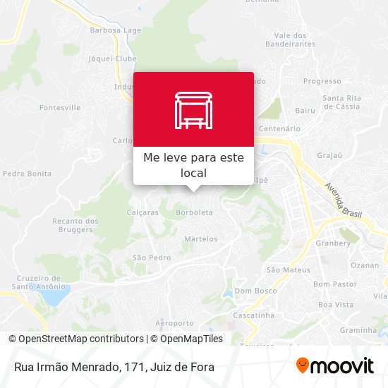 Rua Irmão Menrado, 171 mapa