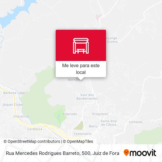 Rua Mercedes Rodrigues Barreto, 500 mapa