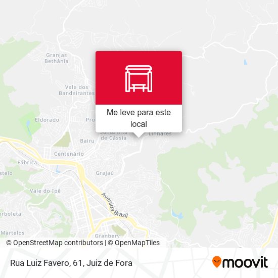 Rua Luiz Favero, 61 mapa