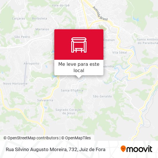 Rua Silvino Augusto Moreira, 732 mapa