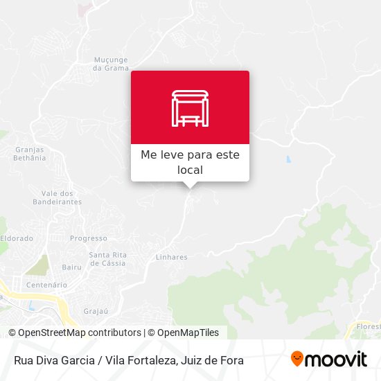 Rua Diva Garcia / Vila Fortaleza mapa