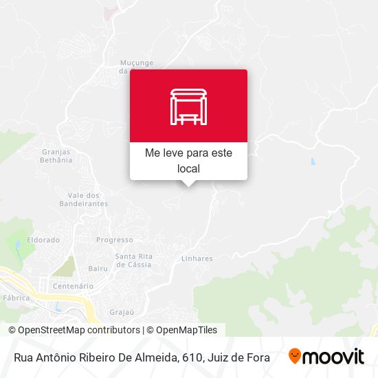 Rua Antônio Ribeiro De Almeida, 610 mapa