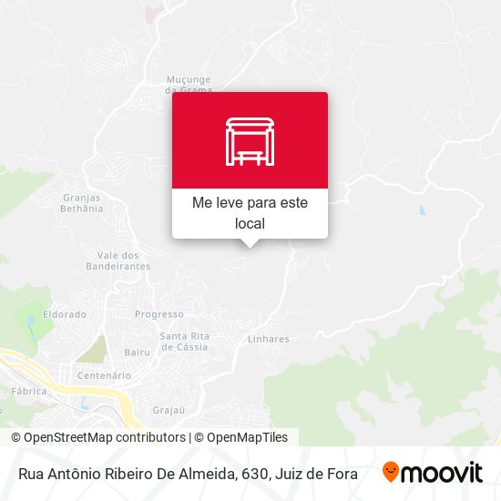 Rua Antônio Ribeiro De Almeida, 630 mapa