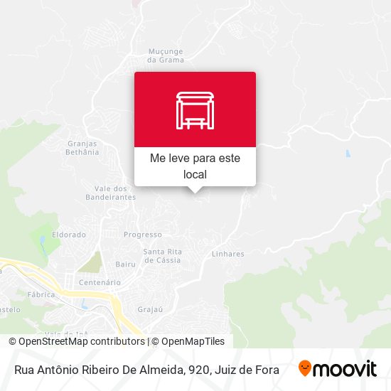 Rua Antônio Ribeiro De Almeida, 920 mapa