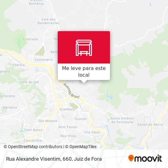 Rua Alexandre Visentim, 660 mapa