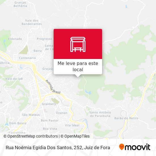 Rua Noêmia Egídia Dos Santos, 252 mapa
