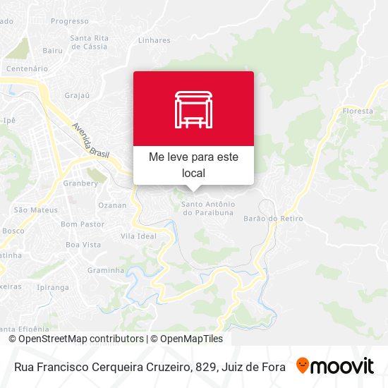 Rua Francisco Cerqueira Cruzeiro, 829 mapa