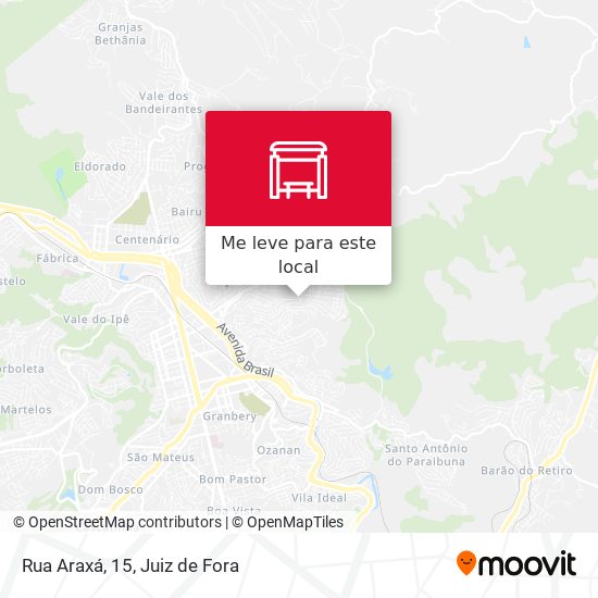 Rua Araxá, 15 mapa