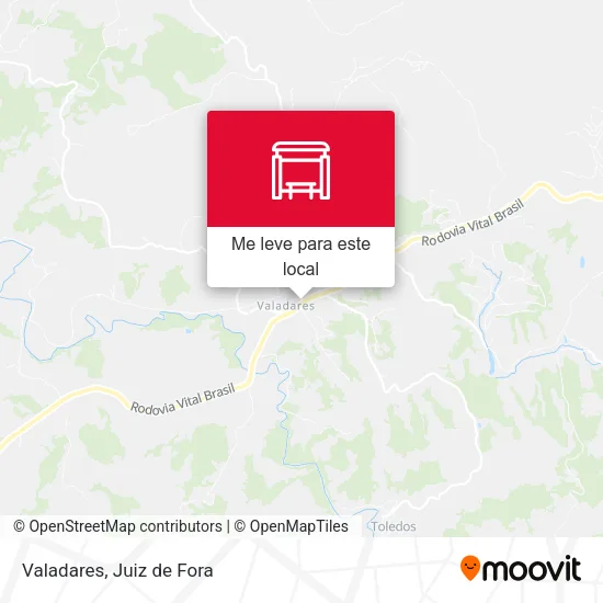 Valadares mapa