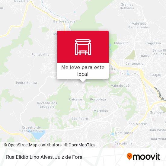 Rua Elídio Lino Alves mapa