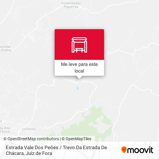 Estrada Vale Dos Peões / Trevo Da Estrada De Chácara mapa