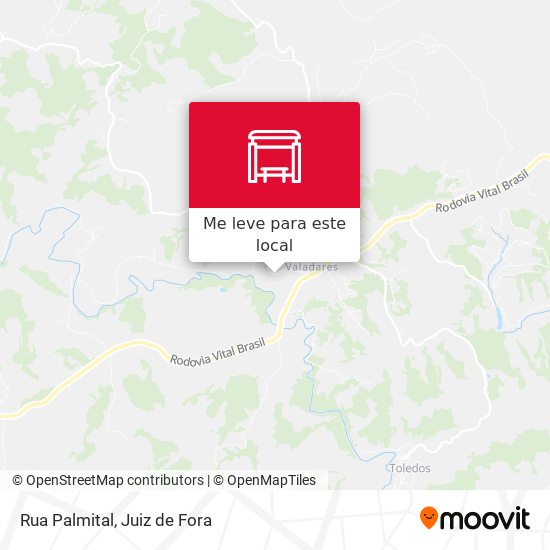 Rua Palmital mapa