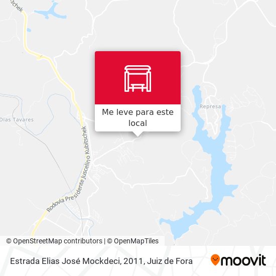 Estrada Elias José Mockdeci, 2011 mapa