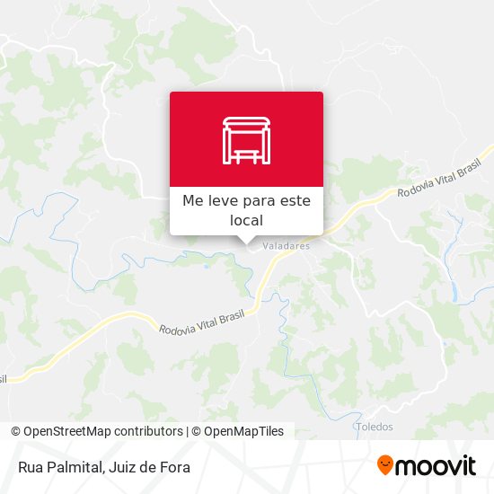 Rua Palmital mapa
