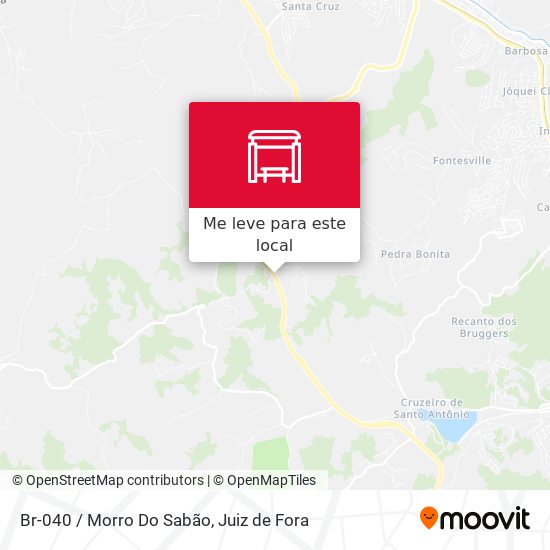 Br-040 / Morro Do Sabão mapa