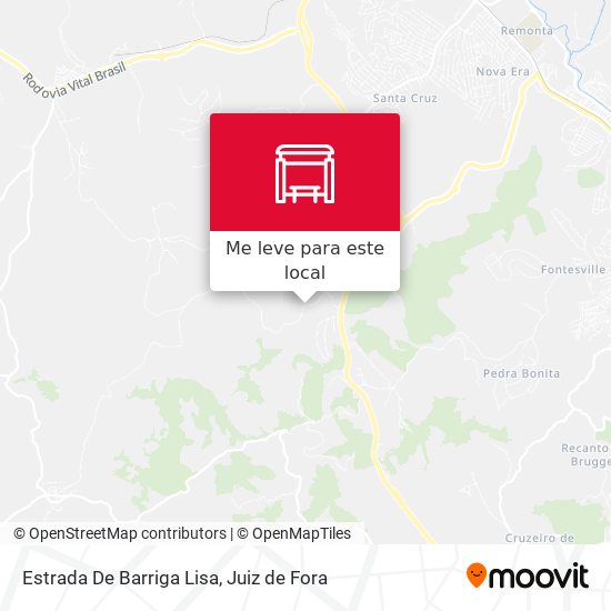 Estrada De Barriga Lisa mapa