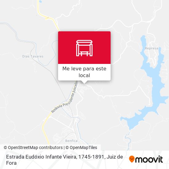 Estrada Eudóxio Infante Vieira, 1745-1891 mapa